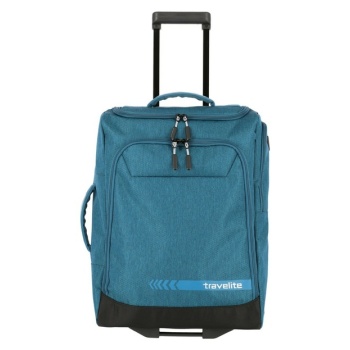 travelite kick off wheeled duffle s - petrolejová bag blue