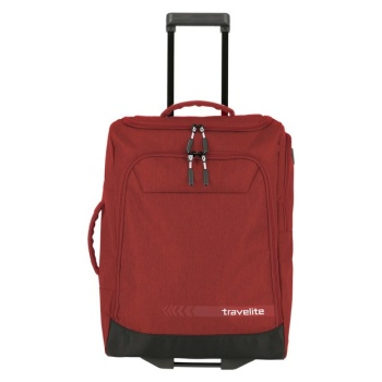 travelite kick off wheeled duffle s bag red