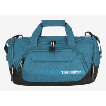 travelite kick off duffle s bag blue 100% polyester