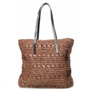 τσάντα θαλάσσης καφέ ...