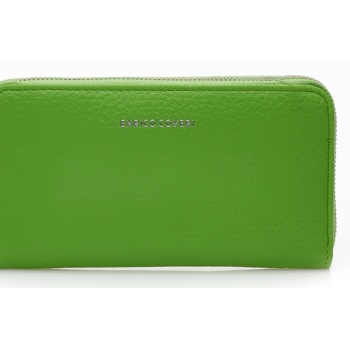 πορτοφόλι πράσινο δερματίνη με φερμουάρ πρασινο σε προσφορά