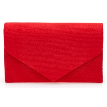 τσάντα φάκελος κόκκινη υφασμάτινη κοκκινο