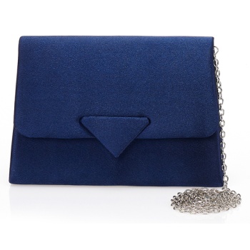 τσάντα φάκελος σατέν σκούρο μπλε μπλε σε προσφορά