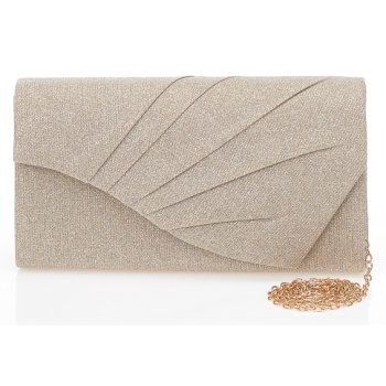 τσάντα φάκελος χρυσή λούρεξ χρυσο σε προσφορά