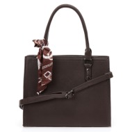 τσάντα καφέ με ...