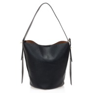 τσαντάκι ώμου μαύρο με ...