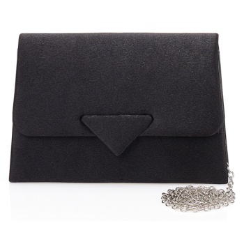 τσάντα φάκελος σατέν μαύρη μαυρο σε προσφορά