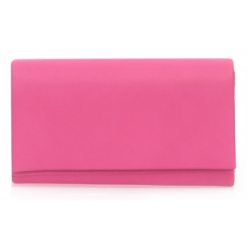 τσάντα φάκελος φούξια δερματίνη με αποσπώμενη αλυσίδα φουξια