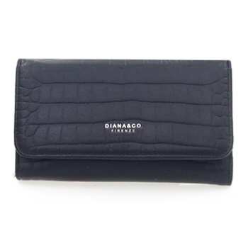 πορτοφόλι μαύρο δερματίνη animal print με κούμπωμα μαυρο σε προσφορά