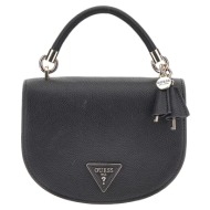 γυναικεία τσάντα χειρός/ώμου guess hwvg919577 gizele mini black μαύρο