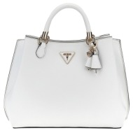 γυναικεία τσάντα ώμου/χειρός guess hwvg919523 gizele white λευκό