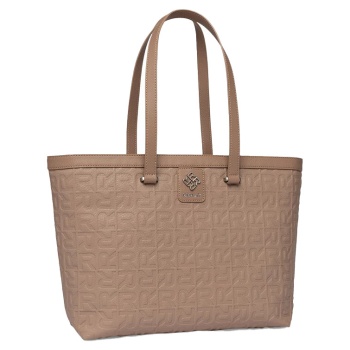 γυναικεία τσάντα shopper replay fw3532. 001 a0485 .074 μπεζ