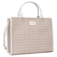 γυναικεία τσάντα shopper replay fw3555. 002 a0488 .1628 εκρού