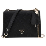 γυναικεία τσάντα crossbag/χιαστί guess hwpg922021 black logo jena μαύρο