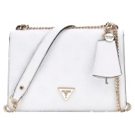 γυναικεία τσάντα crossbag/χιαστί guess hwpg922021 whitelogo jena λευκό