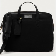 τσάντα polo ralph lauren χρώμα: μαύρο