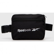 τσάντα φάκελος reebok χρώμα: μαύρο 100% πολυεστέρας