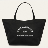 karl lagerfeld - τσάντα 100% βαμβάκι