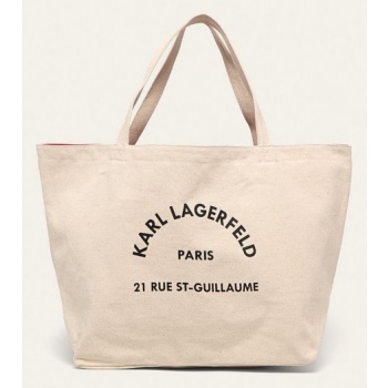 karl lagerfeld - τσάντα 100% βαμβάκι