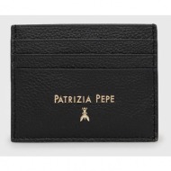 πορτοφόλι patrizia pepe χρώμα: μαύρο κύριο υλικό: 100% δέρμα μοσχάρι