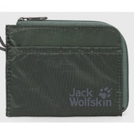 πορτοφόλι jack wolfskin χρώμα: πράσινο 100% πολυεστέρας