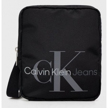 σακίδιο calvin klein jeans χρώμα μαύρο 100% πολυεστέρας