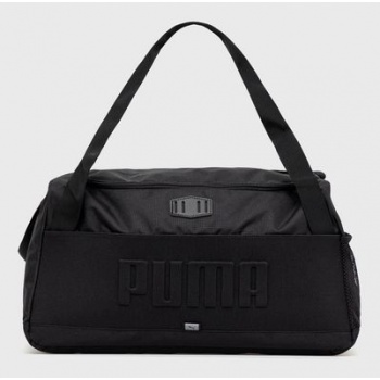 αθλητική τσάντα puma χρώμα μαύρο κύριο υλικό 99%