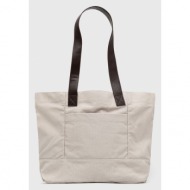 τσάντα abercrombie & fitch χρώμα: γκρι κύριο υλικό: 100% βαμβάκι
ταινία: 100% πολυεστέρας
κάλυμμα: 1