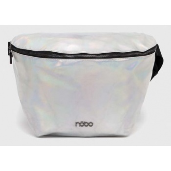τσάντα φάκελος nobo χρώμα ασημί κύριο υλικό 100% pu 