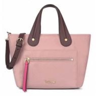 τσάντα tous χρώμα: ροζ νάιλον, βινύλι