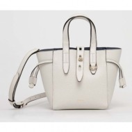 δερμάτινη τσάντα furla net χρώμα: άσπρο κύριο υλικό: 100% φυσικό δέρμα
φόδρα: 45% πολυαμίδη, 45% pol
