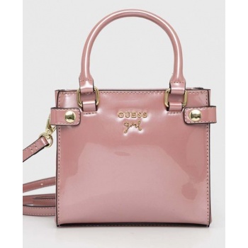 παιδική τσάντα guess χρώμα ροζ κύριο υλικό 100% pu 
