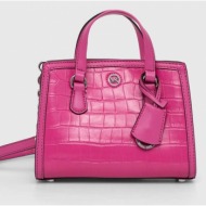 δερμάτινη τσάντα michael michael kors χρώμα: ροζ κύριο υλικό: 100% φυσικό δέρμα
φόδρα: 100% πολυεστέ