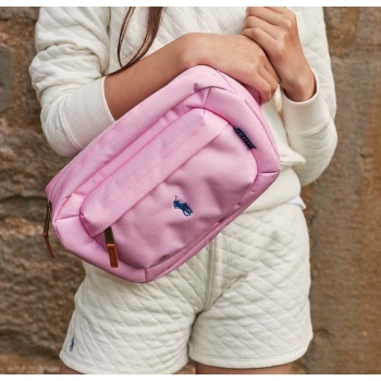 παιδική τσάντα φάκελος polo ralph lauren χρώμα ροζ κύριο