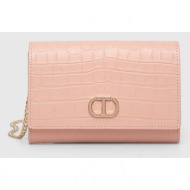 δερμάτινη τσάντα twinset χρώμα: ροζ κύριο υλικό: 100% φυσικό δέρμα
φόδρα: 100% βαμβάκι