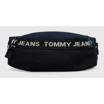 τσάντα φάκελος tommy jeans χρώμα ναυτικό μπλε 100%
