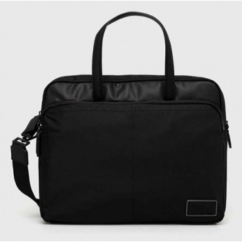τσάντα φορητού υπολογιστή calvin klein χρώμα μαύρο 95%