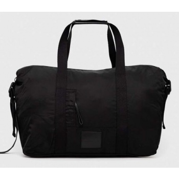 τσάντα allsaints χρώμα μαύρο κύριο υλικό 100%