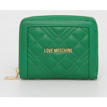 πορτοφόλι love moschino χρώμα πράσινο 100% pu 