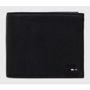 πορτοφόλι boss χρώμα μαύρο κύριο υλικό 50% ανακυκλωμένος