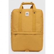 σακίδιο πλάτης lefrik daily backpack χρώμα: κίτρινο 100% ανακυκλωμένος πολυεστέρας