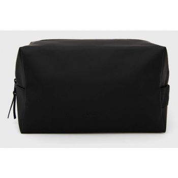 τσάντα καλλυντικών rains 15590 wash bag large χρώμα μαύρο
