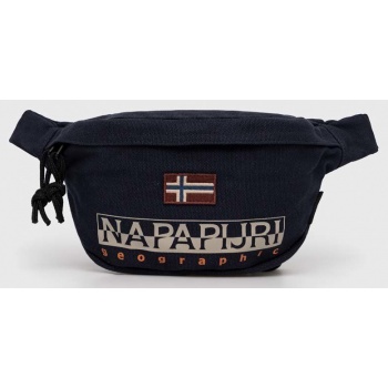τσάντα φάκελος napapijri χρώμα ναυτικό μπλε 100% βαμβάκι
