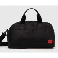 τσάντα hugo χρώμα: μαύρο φόδρα: 100% πολυεστέρας
υλικό 1: 100% ανακυκλωμένος πολυεστέρας
υλικό 2: 10
