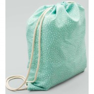 παιδικό σακίδιο zippy χρώμα: πράσινο 100% πολυεστέρας