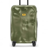 βαλίτσα crash baggage icon medium size χρώμα: πράσινο αλουμίνιο, abs