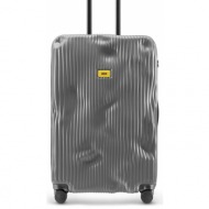 βαλίτσα crash baggage stripe large size χρώμα: γκρι πολυκαρβονικά, abs