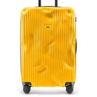 βαλίτσα crash baggage stripe medium size χρώμα: κίτρινο πολυκαρβονικά, abs