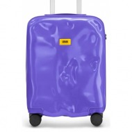 βαλίτσα crash baggage tone on tone small size χρώμα: ροζ πολυκαρβονικά, abs