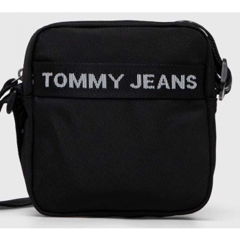 σακκίδιο tommy jeans χρώμα μαύρο 100% ανακυκλωμένος